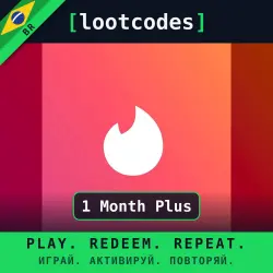 Tinder Gift Card Tinder 1 Month Plus — Tinder Brazil Digital Code