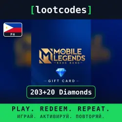Mobile Legends: Bang Bang — 203+20 Diamonds — Philippines, лот №288273