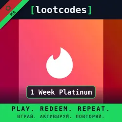 Tinder Gift Card Tinder 1 Week Platinum — Tinder Morocco Digital Code