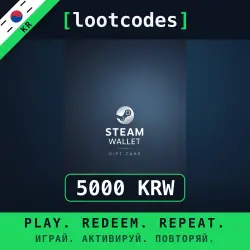 Steam Wallet Gift Card KRW 5000 — Steam Южная Корея Цифровой код