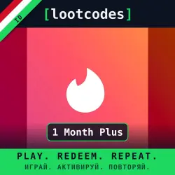 Tinder Gift Card Tinder 1 Month Plus — Tinder Индонезия Цифровой код