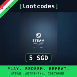 Steam Wallet Gift Card SGD 5 — Steam Сингапур Цифровой код