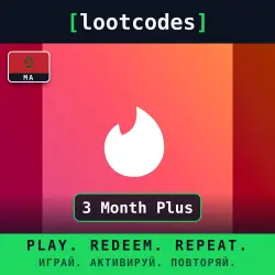 Tinder Gift Card — 3 Month Plus — Morocco