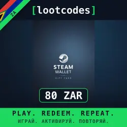 Steam Wallet Gift Card ZAR 80 — Steam ЮАР Цифровой код
