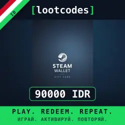 Steam Wallet Gift Card IDR 90000 — Steam Индонезия Цифровой код