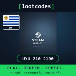 Steam Wallet Gift Card 210 420 840 1260 2100 UYU — Steam Uruguay Digital Code