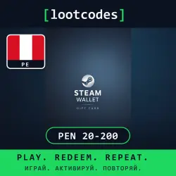 Steam Wallet Gift Card 20 40 80 120 200 PEN — Steam Peru Digital Code