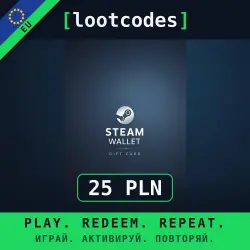 Steam Wallet Gift Card PLN 25 — Steam Польша Цифровой код