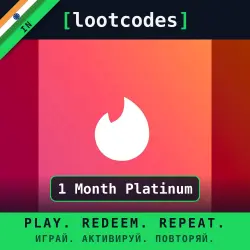 Tinder Gift Card Tinder 1 Month Platinum — Tinder Индия Цифровой код