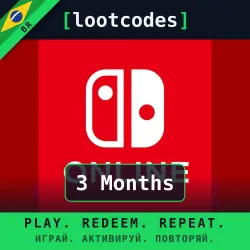 Nintendo Switch Online 3 Months — Nintendo Switch Brazil Activation Code