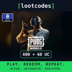 PUBG Mobile — UC — 600 + 60 — Global, лот №288300