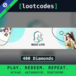 Bigo Live — Top Up 400 Diamonds — Глобальное пополнение аккаунта