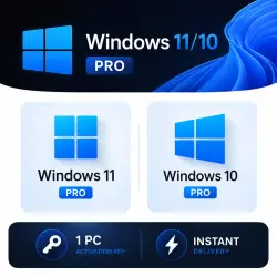 Instant Delivery | Lifetime permanent Windows 10 & 11 Pro Genuine Product Key