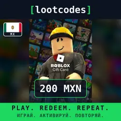 Roblox Gift Card — MXN 200 — Mexico, лот №288310