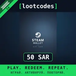 Steam Wallet Gift Card SAR 50 — Steam Саудовская Аравия Цифровой код