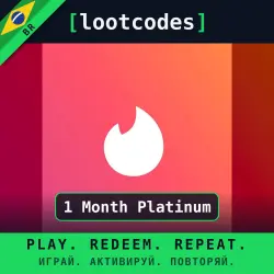 Tinder Gift Card Tinder 1 Month Platinum — Tinder Brazil Digital Code
