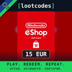 Nintendo eShop Gift Card €15 EUR — Nintendo Switch Europe Digital Code