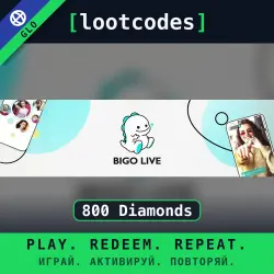 Bigo Live — Top Up 800 Diamonds — Global Account Top-Up