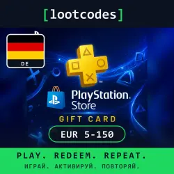 PlayStation Store Gift Card 5 10 15 20 40 50 60 80 100 110+ EUR — PlayStation Germany Digital Code