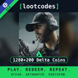Delta Force Mobile — Top Up 1280+200 Delta Coins — Global Account Top-Up