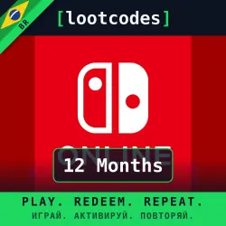 Nintendo Switch Online 12 Months — Nintendo Switch Brazil Activation Code