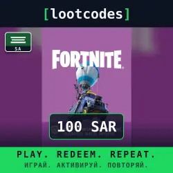 Fortnite Gift Card — SAR 100 — Epic Games Store — Saudi Ara…, лот №288333