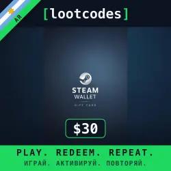 Steam Wallet Gift Card $30 — Steam Аргентина Цифровой код
