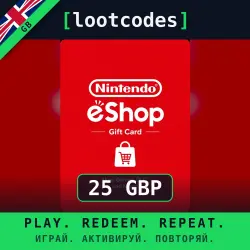 Nintendo eShop Gift Card £25 GBP — Nintendo Switch United Kingdom Digital Code