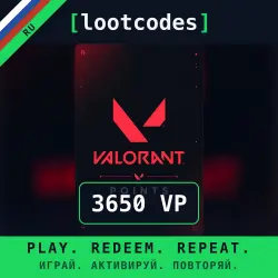 Valorant Points 3650 VP — Riot Games Россия Цифровой код