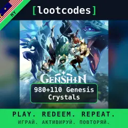 Genshin Impact — Top Up 980+110 Genesis Crystals — Malaysia — Account Top-Up