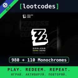 Zenless Zone Zero — Top Up 980 + 110 Monochromes — Global Account Top-Up