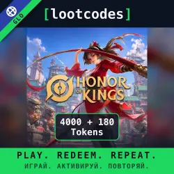 Honor of Kings — Top Up 4000 + 180 Tokens — Global Account Top-Up
