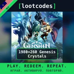 Genshin Impact — Top Up 1980+260 Genesis Crystals — Malaysia — Account Top-Up
