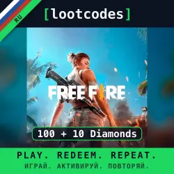 Garena Free Fire — 100 + 10 Diamonds — СНГ — Пополнение аккаунта