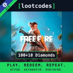 Garena Free Fire — 100+10 Diamonds — Global Account Top-Up
