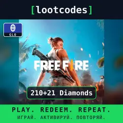 Garena Free Fire Gift Card — 210+21 Diamonds — Mobile — Glo…, лот №288347