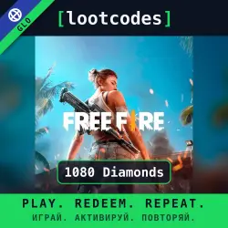 Garena Free Fire — 1080 Diamonds — Global Account Top-Up
