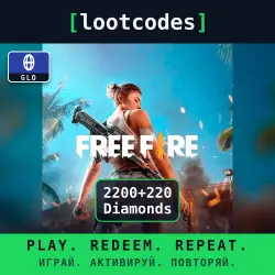 Garena Free Fire Gift Card — 2200+220 Diamonds — Mobile — G…, лот №288350