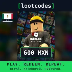 Roblox Gift Card — MXN 600 — Mexico, лот №288352