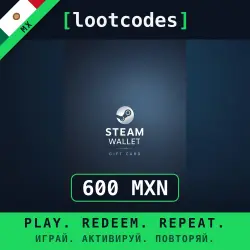 Steam Wallet Gift Card 600 MXN — Steam Mexico Digital Code