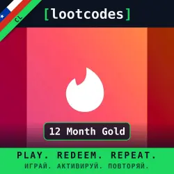 Tinder Gift Card — 12 Month Gold — Chile