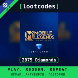 Mobile Legends: Bang Bang — 2975 Diamonds — Глобальное пополнение аккаунта