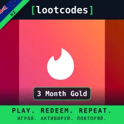 Tinder Gift Card — 3 Month Gold — New Zealand