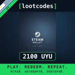 Steam Wallet Gift Card 2100 UYU — Steam Uruguay Digital Code