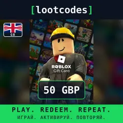 Roblox Gift Card — GBP 50 — United Kingdom, лот №288354