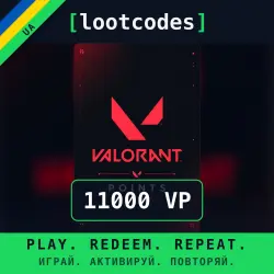 Valorant Points 11000 VP — Riot Games Ukraine Digital Code