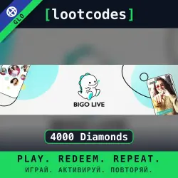 Bigo Live — Top Up 4000 Diamonds — Global Account Top-Up
