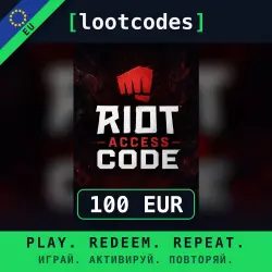 Riot Cash Gift Card — EUR 100 — League of Legends / Legends of Runeterra / VALORANT — Europe
