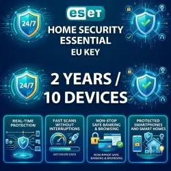 ESET Home Security Essential EU Key | 2 Years / 10 Devices