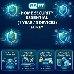 ESET Home Security Essential Key | 1 Year / 5 Devices